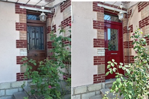 Remplacement de la porte d'entr&eacute;e &agrave; M&eacute;riel
