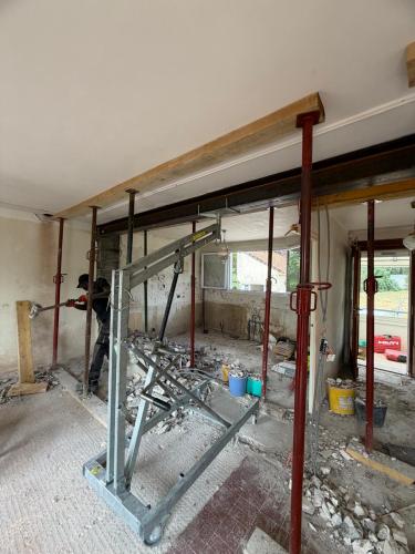 Ouverture de mur porteur dans le Val d'Oise
